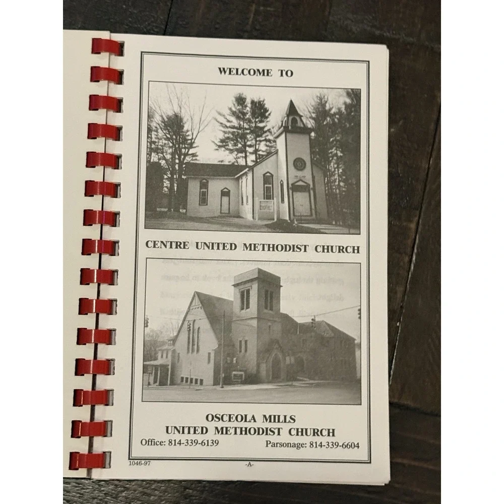 Heavenly Dishes 1997 Church Cookbook Osceola Mills Centre PA Vintage Recipes